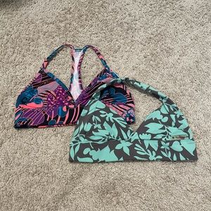 2 Printed Yoga/Swim tops